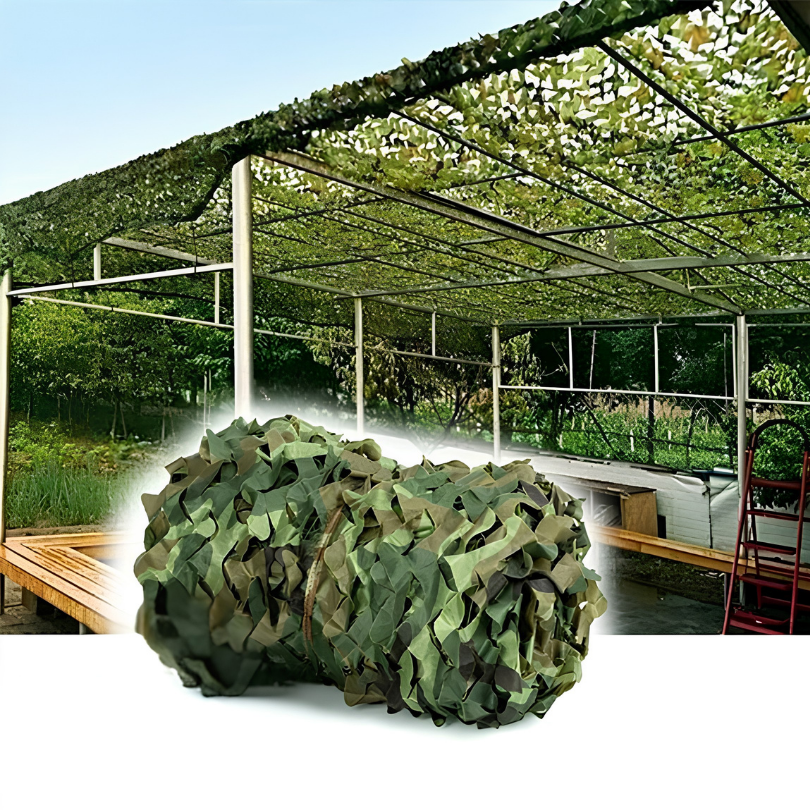 Camouflage Net Nylon Schaduwdoek voor Outdoor Camping Tuin Decoratie Opvouwbaar Meerdere Maten Beschutting