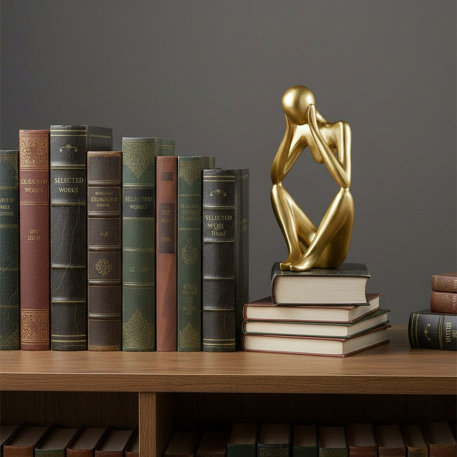 Geometrische Hondenbeeldje van IJzer - Minimalistisch Decoratief Sculptuur voor Bureau