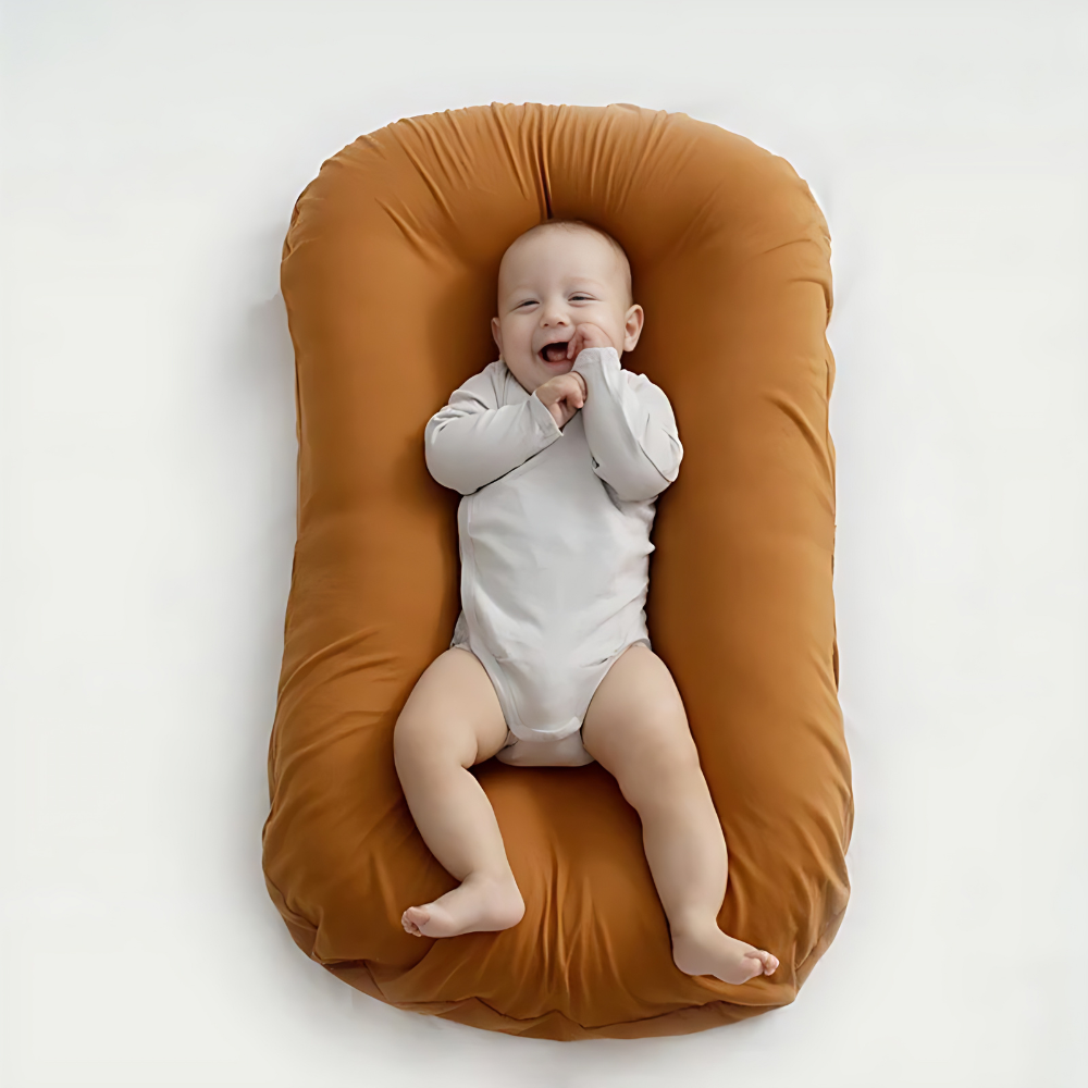 Babykussen Ergonomisch Katoen - Ademend Steunkussen voor Baby's en Peuters - Zacht Ondersteunend Hoofdkussen voor Rustmomenten