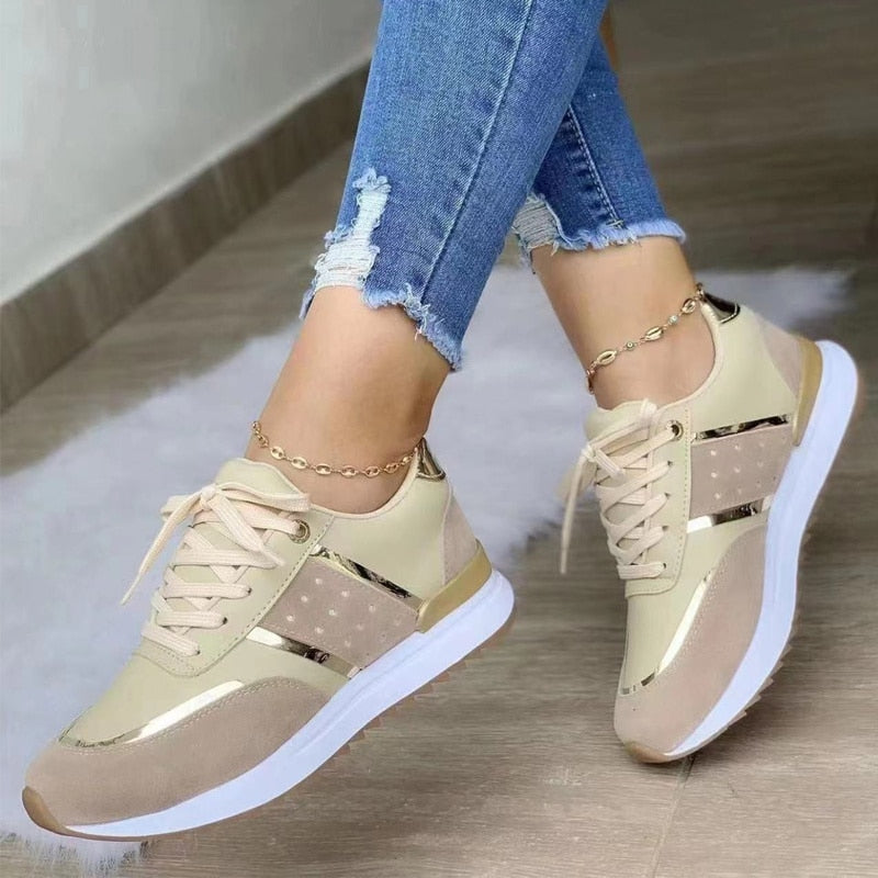 Dames Sneakers Ademend Comfort Casual Schoenen Elegant Design voor Dagelijks Gebruik Zachte Zool Sportieve Look Moderne Stijl