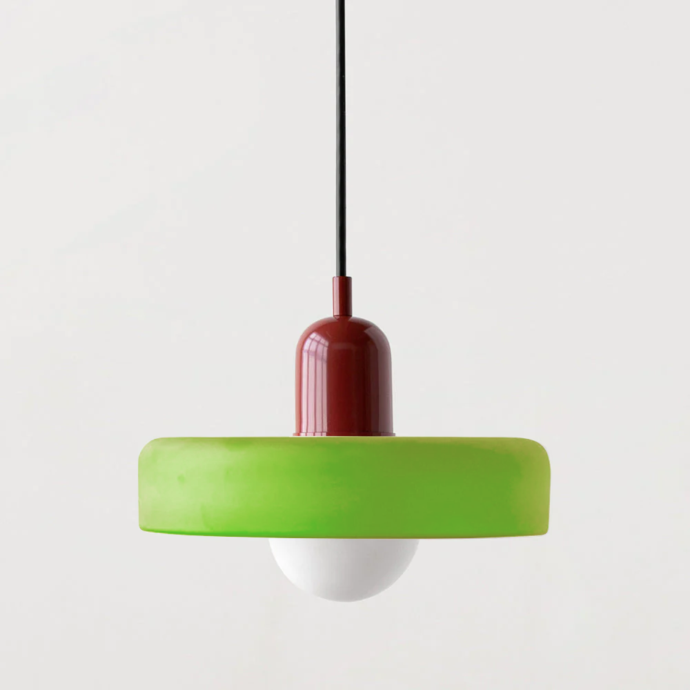 Geometrische Hanglamp Gekleurd Glas E27 Verstelbaar Eettafel Keukeneiland Retro Design Sfeerverlichting