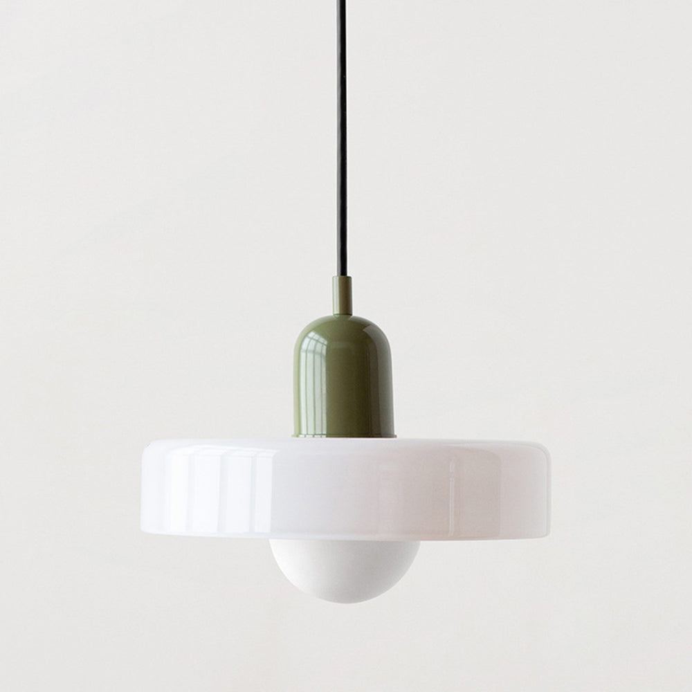 Geometrische Hanglamp Gekleurd Glas E27 Verstelbaar Eettafel Keukeneiland Retro Design Sfeerverlichting