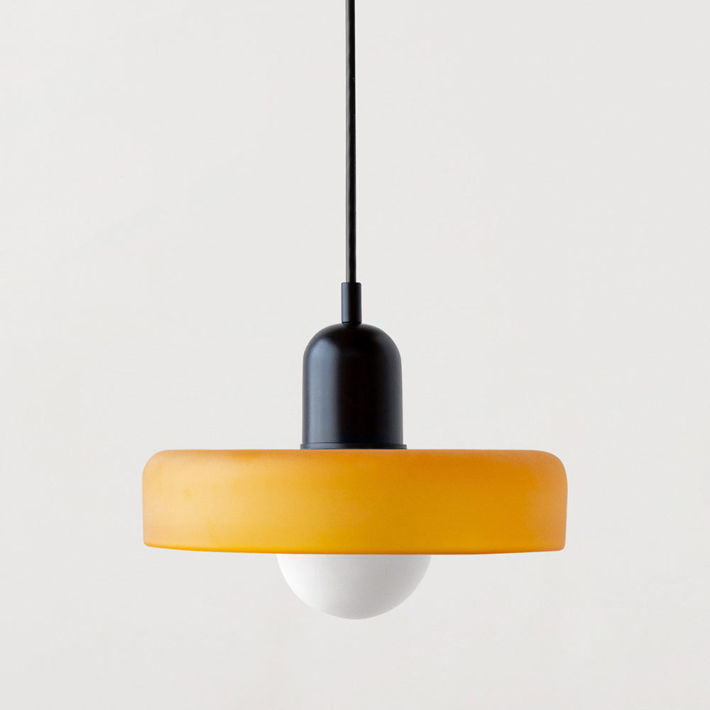 Geometrische Hanglamp Gekleurd Glas E27 Verstelbaar Eettafel Keukeneiland Retro Design Sfeerverlichting