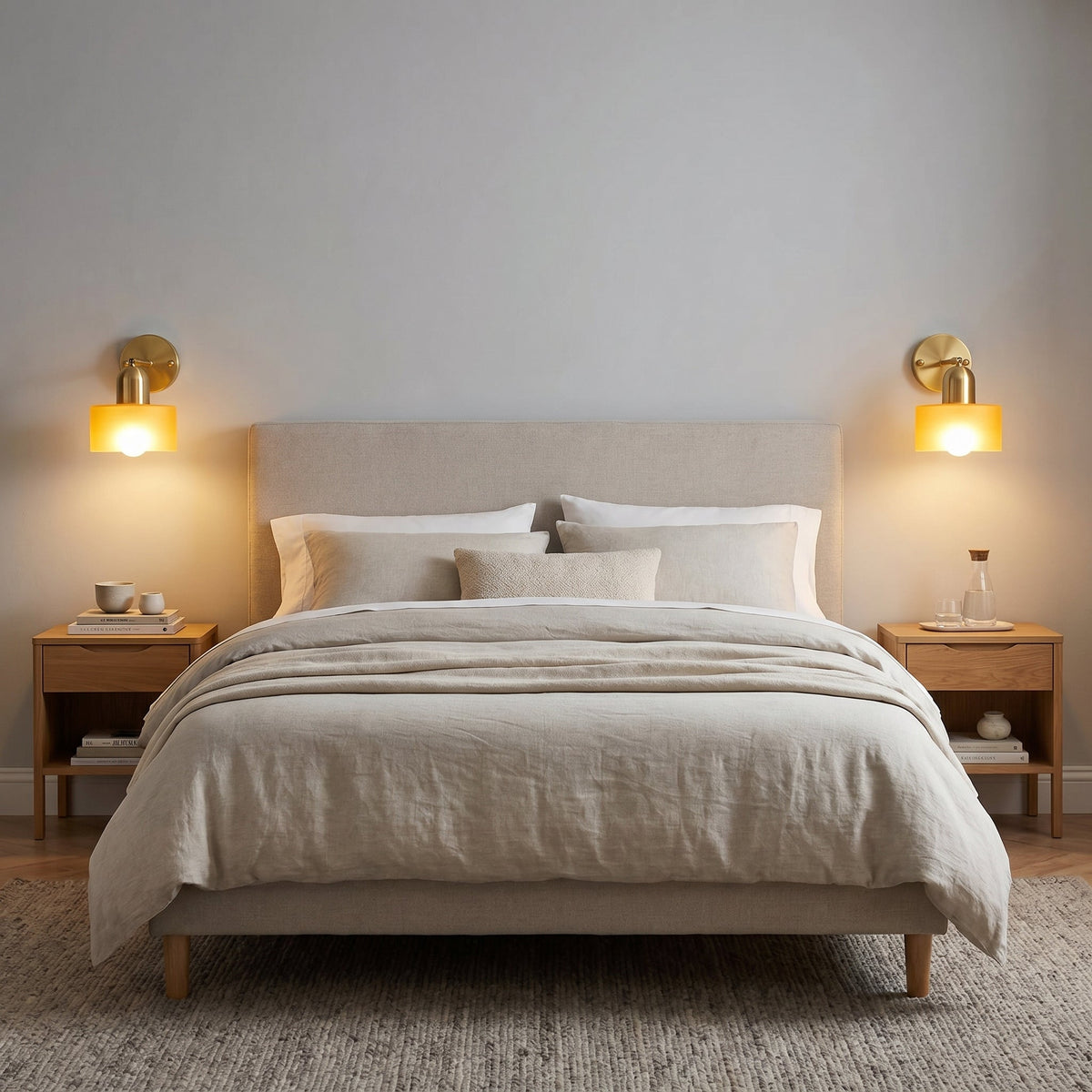 Glazen Wandlamp E27 Bauhaus Design Gekleurd Glas Metaal Hal Slaapkamer Woonkamer Warm Wit LED Wandverlichting