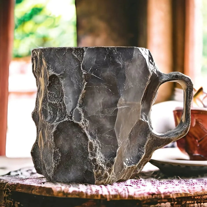 Design Drinkbeker met Kristalstructuur - Luxe Kop voor Koffie, Thee & Koude Dranken