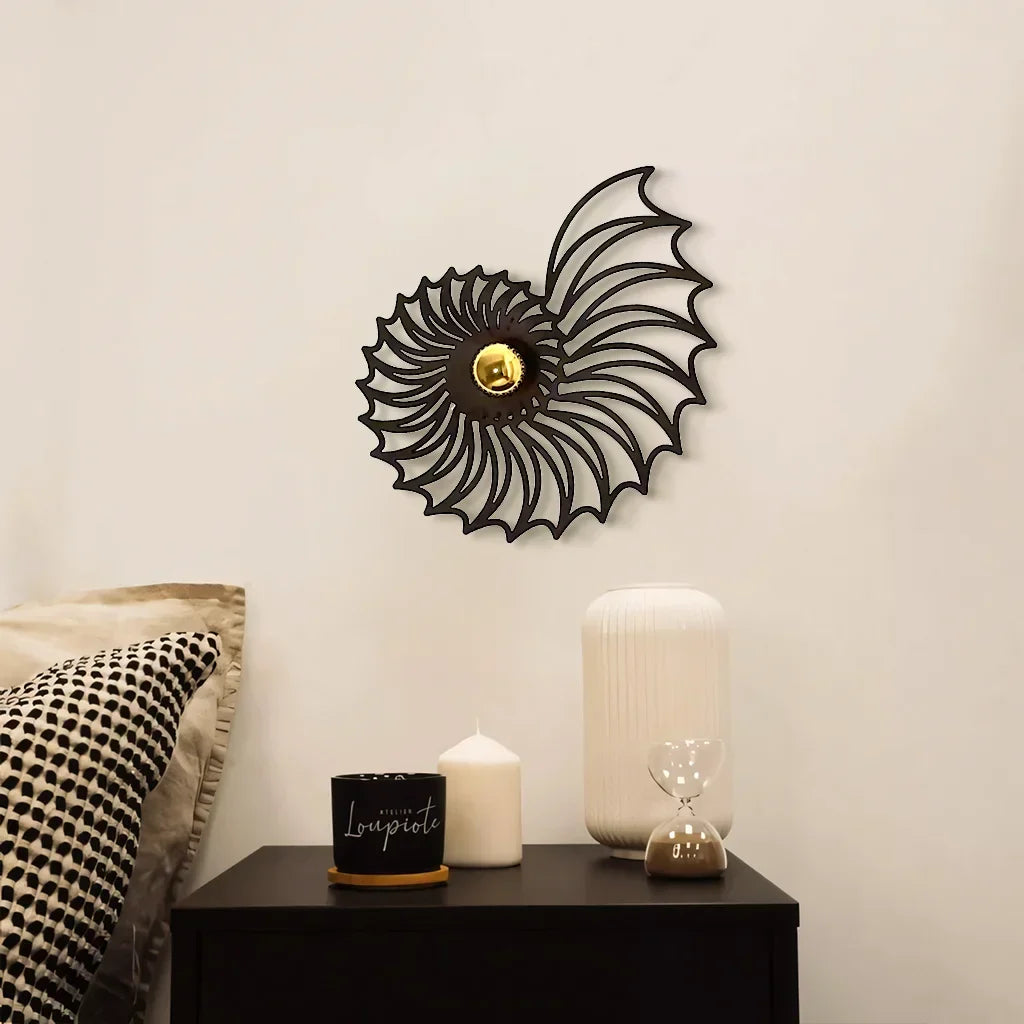 Wandlamp Trapopgang Rond 35 tot 50 cm Keramiek Handgemaakt Snoer 150 cm Goud of Zwart