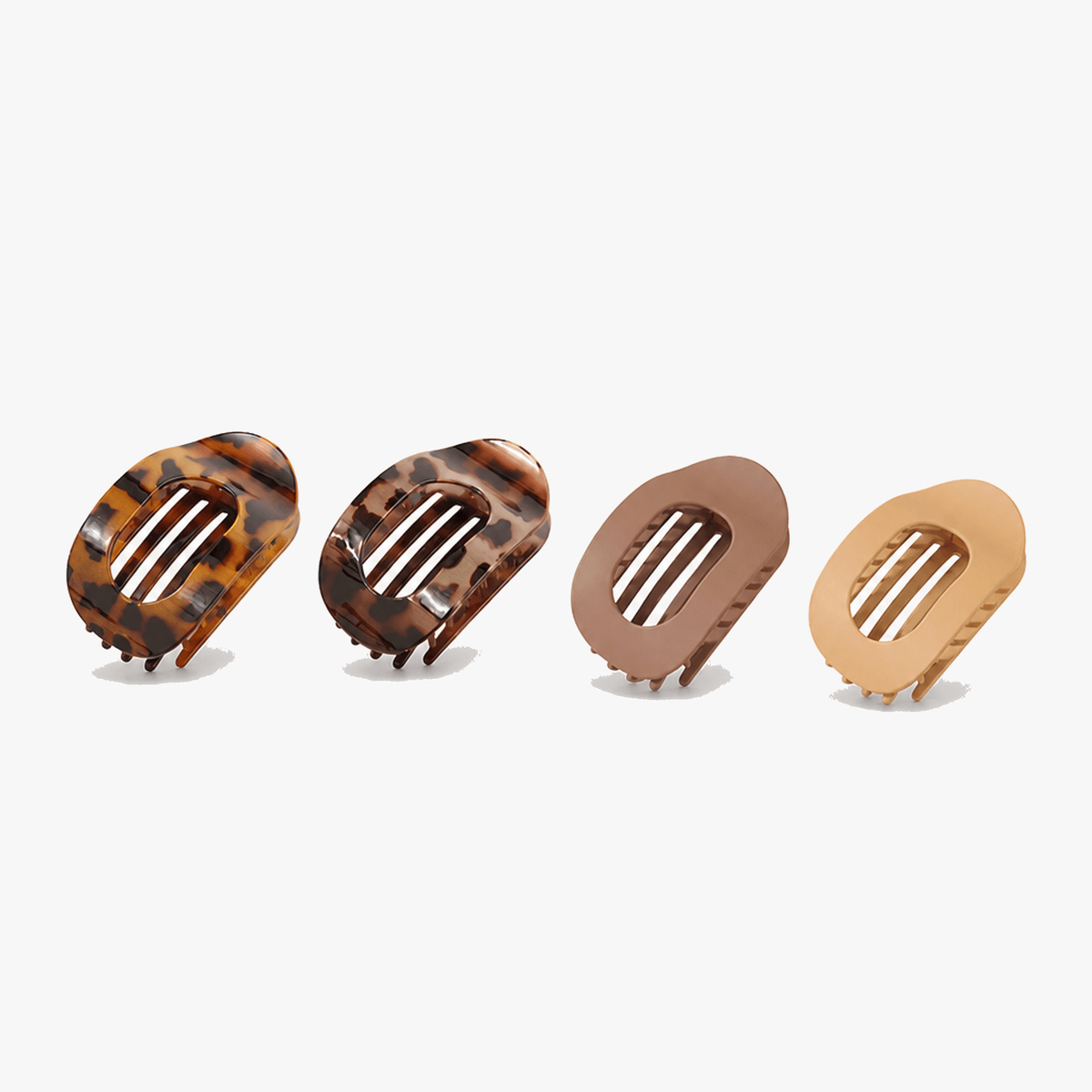 Platte Haarclips Set van 4 - Comfortabel Ontwerp Zonder Drukpunten