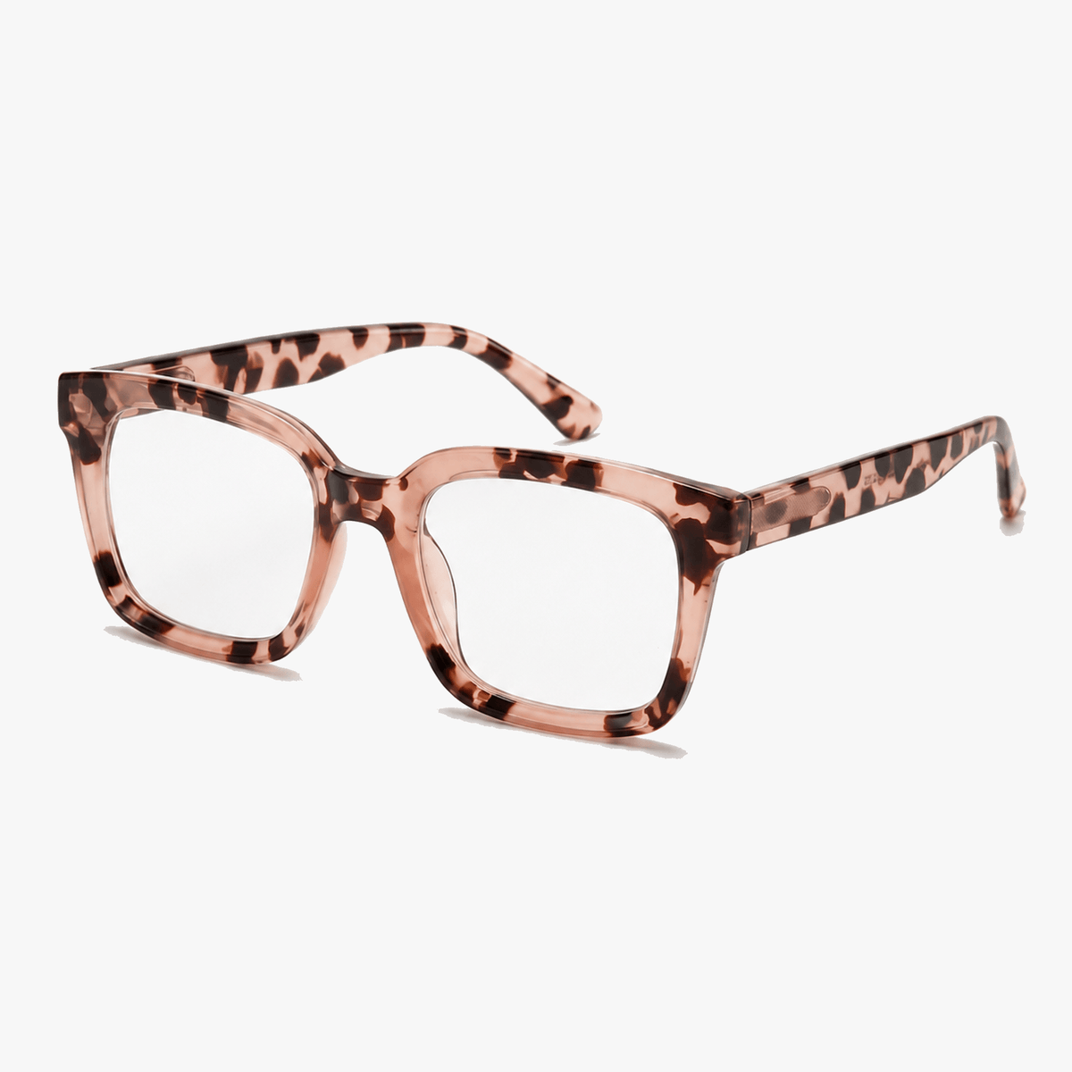 Oversized Leesbril met Schildpaddenmotief - Bluelight Filter & Veermechanisme