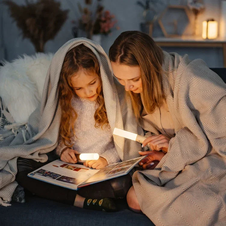 Houten Nachtlampje met Bewegingssensor - Oplaadbaar LED-Nachtlicht voor Slaapkamer, Gang & Toilet - Warmwit Licht Hout