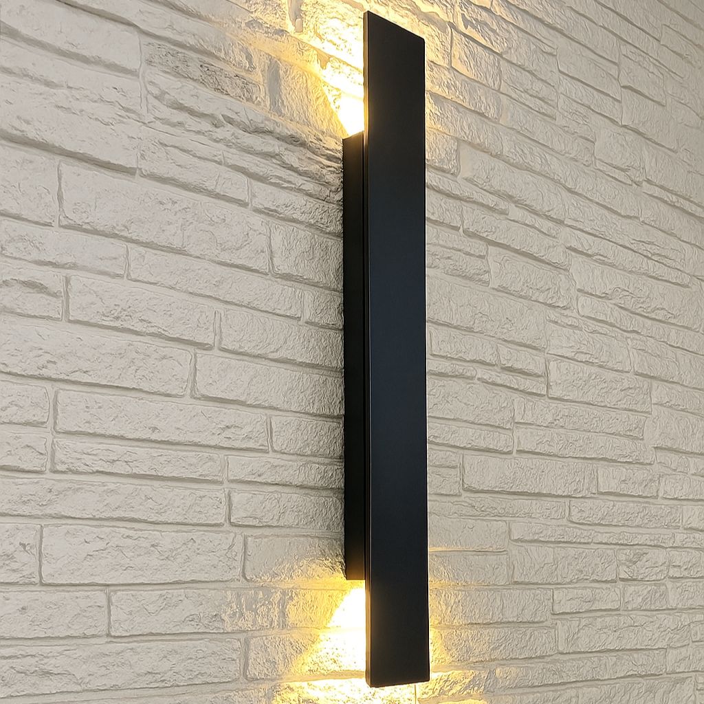 Zwarte Buitenlamp LED Wandverlichting Weerbestendig Aluminium 6W 18W 24W IP65 Tuin Terras Balkon Veranda