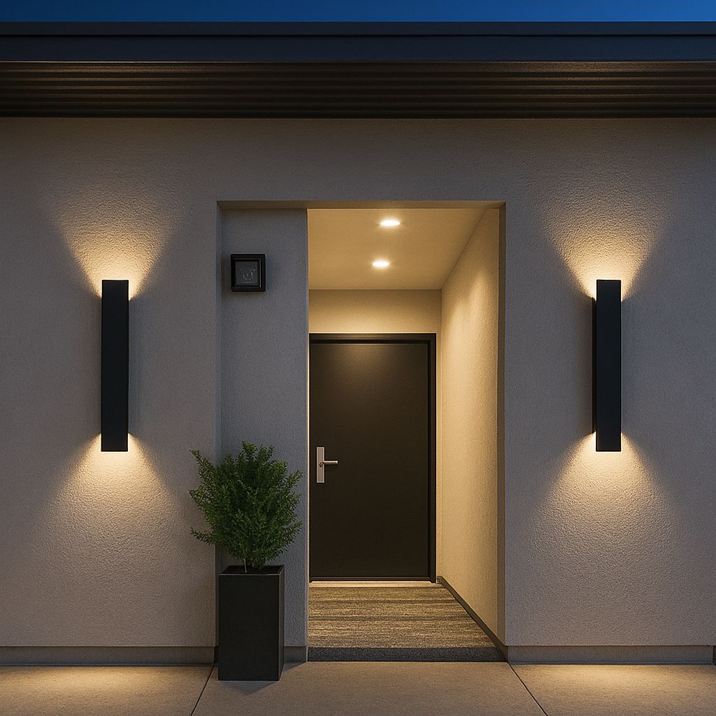 Zwarte Buitenlamp LED Wandverlichting Weerbestendig Aluminium 6W 18W 24W IP65 Tuin Terras Balkon Veranda