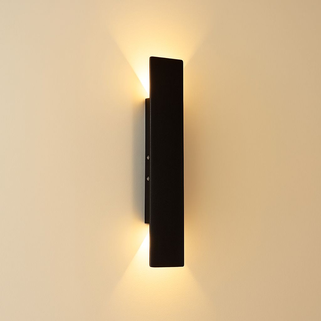 Zwarte Buitenlamp LED Wandverlichting Weerbestendig Aluminium 6W 18W 24W IP65 Tuin Terras Balkon Veranda