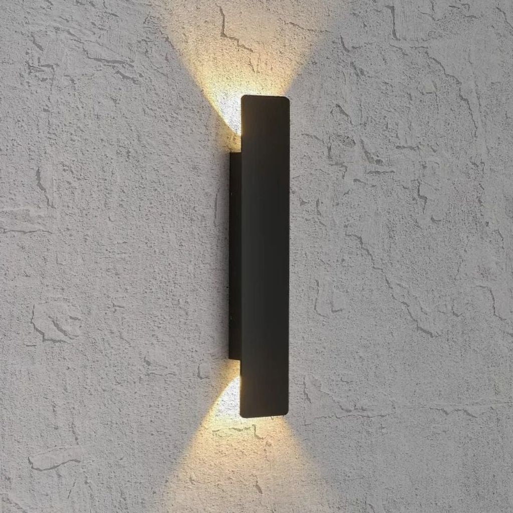 Zwarte Buitenlamp LED Wandverlichting Weerbestendig Aluminium 6W 18W 24W IP65 Tuin Terras Balkon Veranda