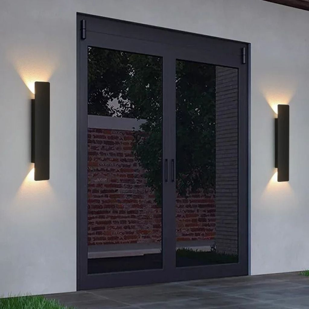 Zwarte Buitenlamp LED Wandverlichting Weerbestendig Aluminium 6W 18W 24W IP65 Tuin Terras Balkon Veranda