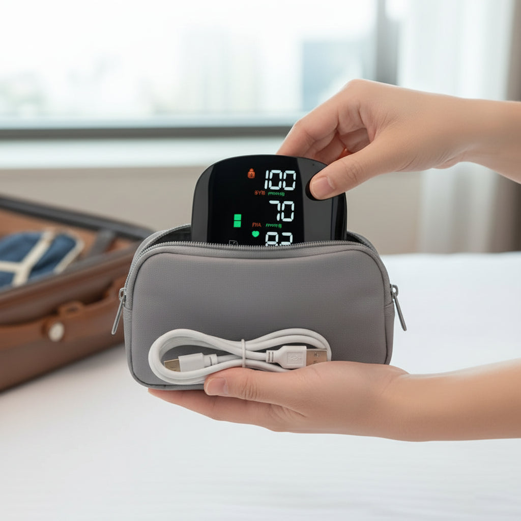 Digitale Polsbloeddrukmeter USB Oplaadbaar Hart Bloeddruk Gezondheidsmonitor Thuismeting Nauwkeurig Hartslagmeter
