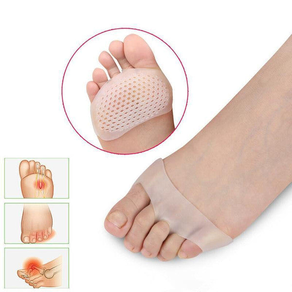 Ademende Gel Voetpads Set van 2 Stuks voor Voorvoet Comfort Drukverlichting bij Wandelen Sport en Dagelijks Gebruik