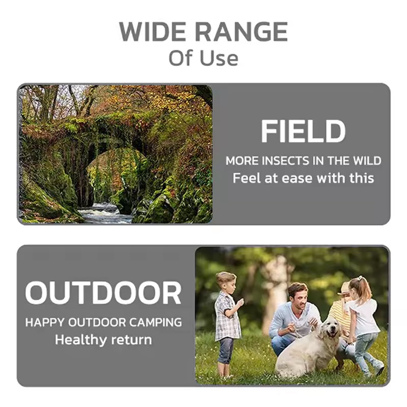 Draagbare Ultrasonische Muggenverdrijver Polsband Chemievrij Insectenbescherming voor Outdoor Camping Wandelen