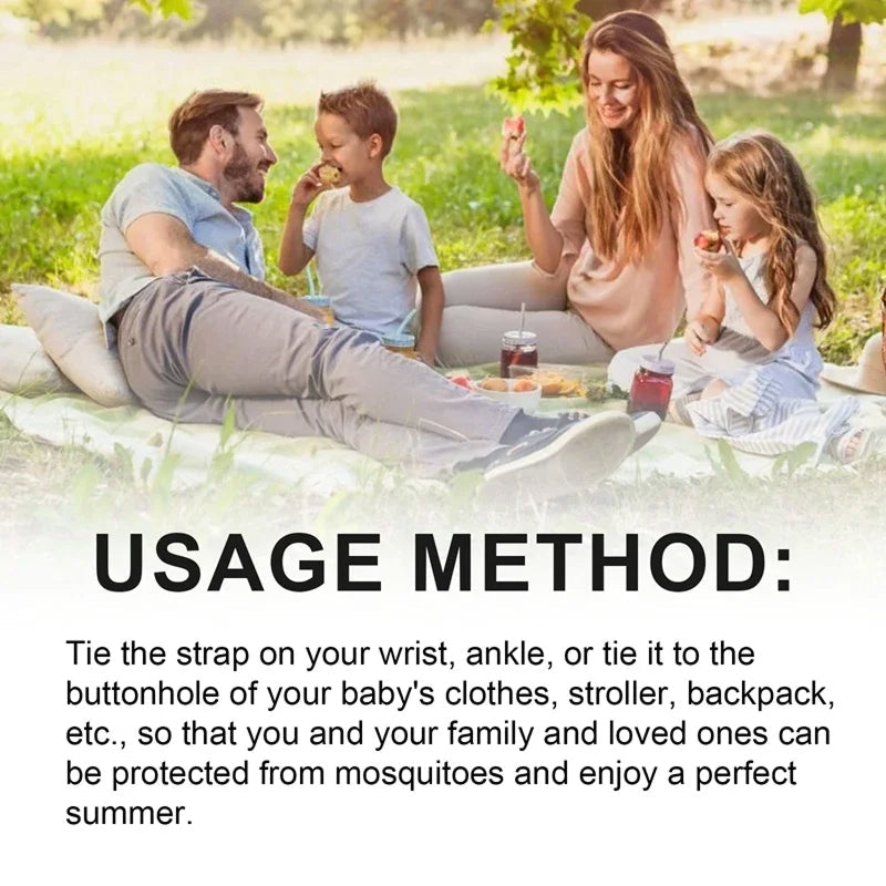 Draagbare Ultrasonische Muggenverdrijver Polsband Chemievrij Insectenbescherming voor Outdoor Camping Wandelen