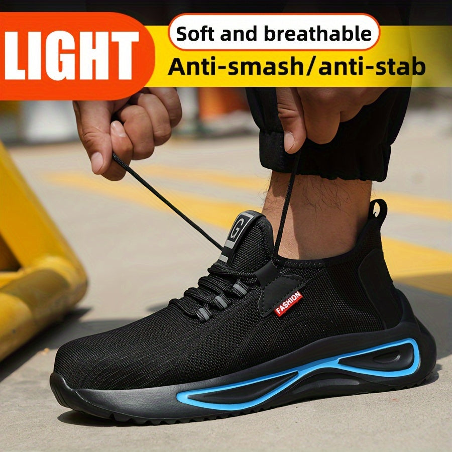 Werkschoenen voor Heren - Lichtgewicht met Stalen Neus en Antislip Zool