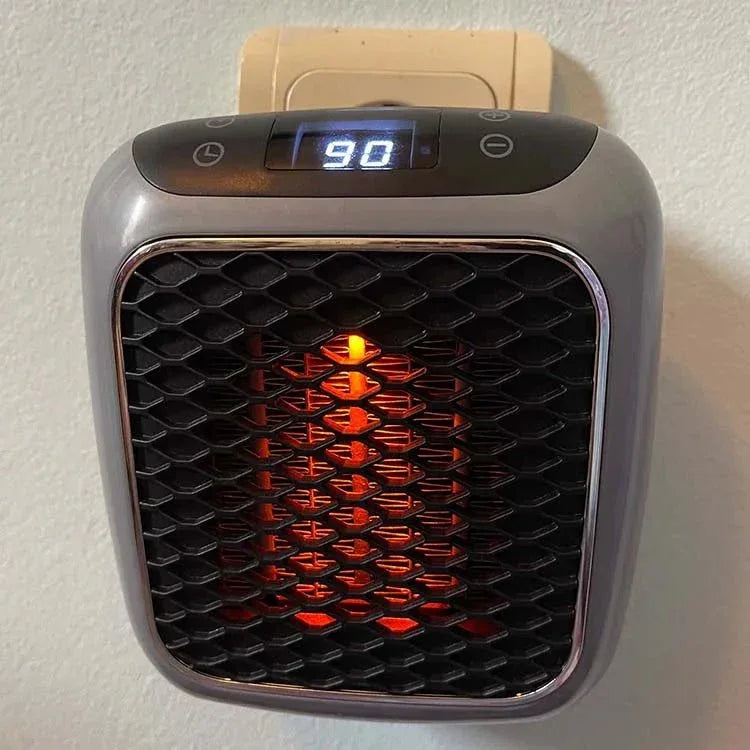 Compacte Keramische Kachel 800W Wandmontage Timer Afstandsbediening USB Energiezuinig Verwarmingsoplossing