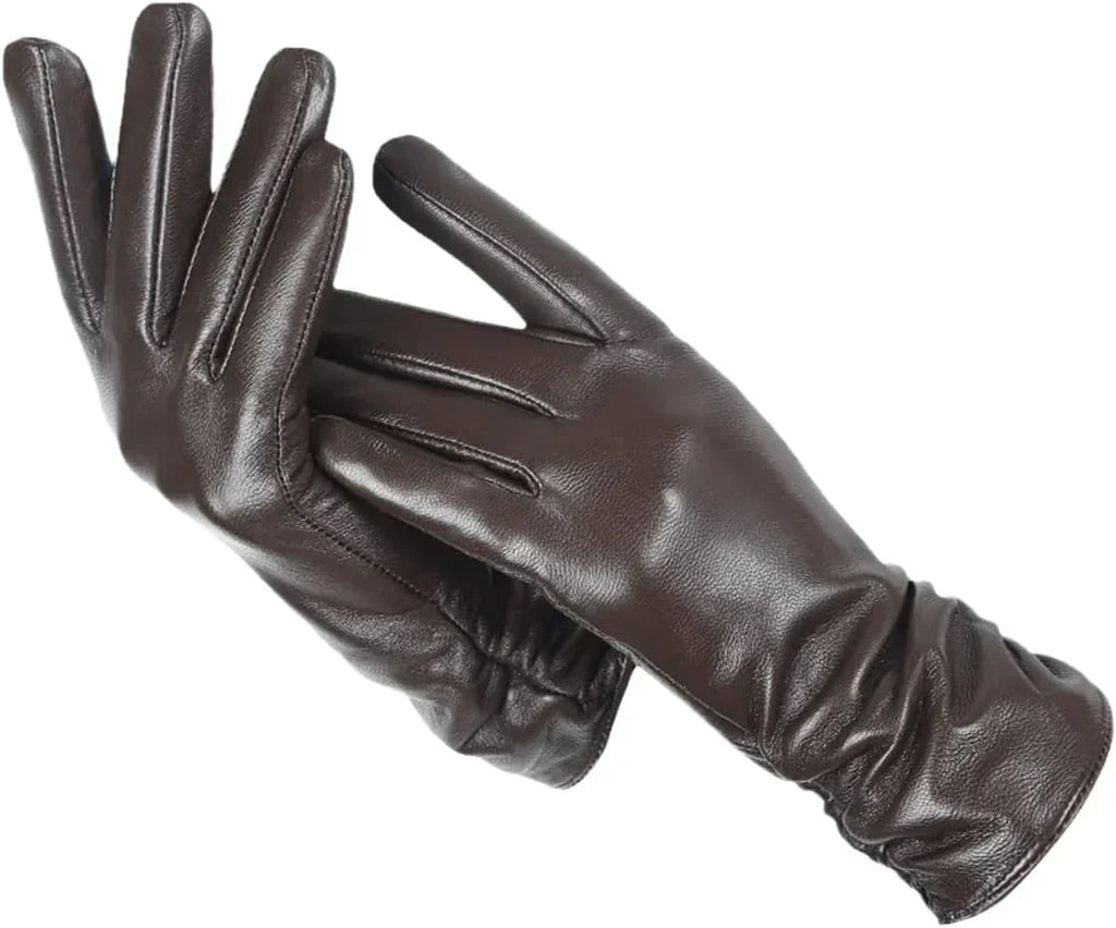 Leren Dameshandschoenen met Wol Voering - Stijlvolle Warmte & Comfort