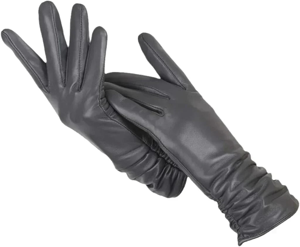 Leren Dameshandschoenen met Wol Voering - Stijlvolle Warmte & Comfort