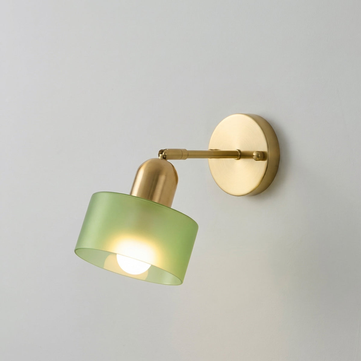 Glazen Wandlamp E27 Bauhaus Design Gekleurd Glas Metaal Hal Slaapkamer Woonkamer Warm Wit LED Wandverlichting