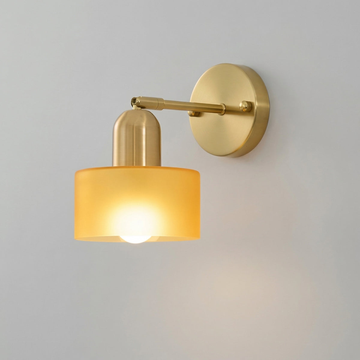 Glazen Wandlamp E27 Bauhaus Design Gekleurd Glas Metaal Hal Slaapkamer Woonkamer Warm Wit LED Wandverlichting