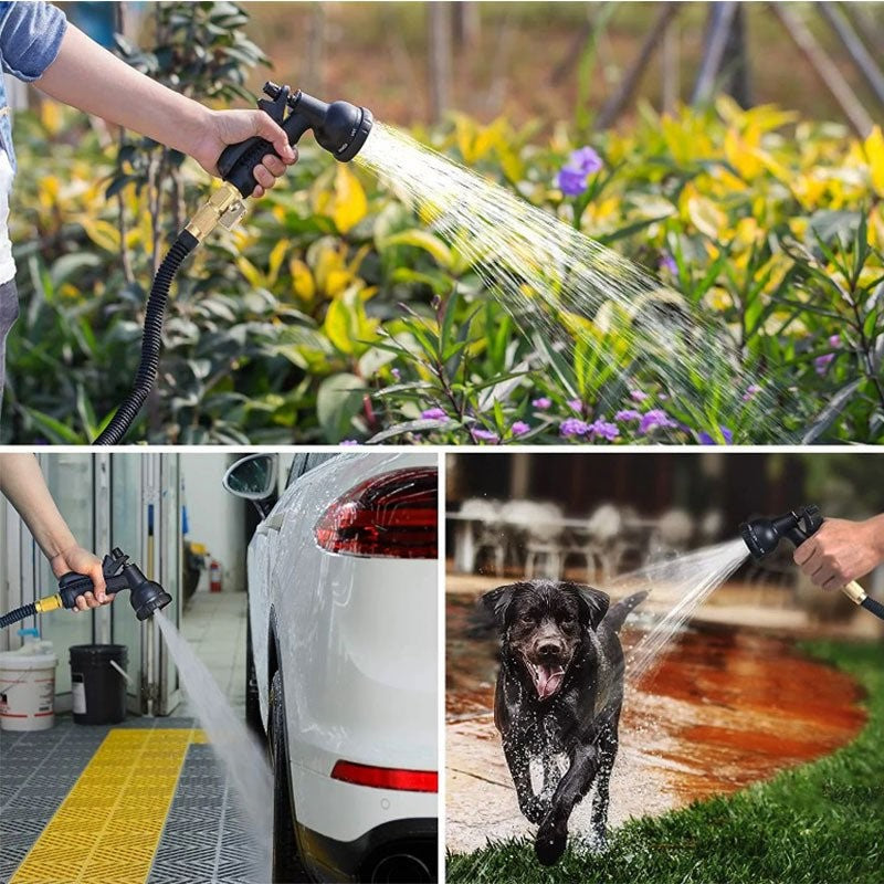 Uitrekbare Tuinslang 30 Meter Flexibel met 8 Sproeistanden voor Tuin Planten Auto Wassen Balkon Terras