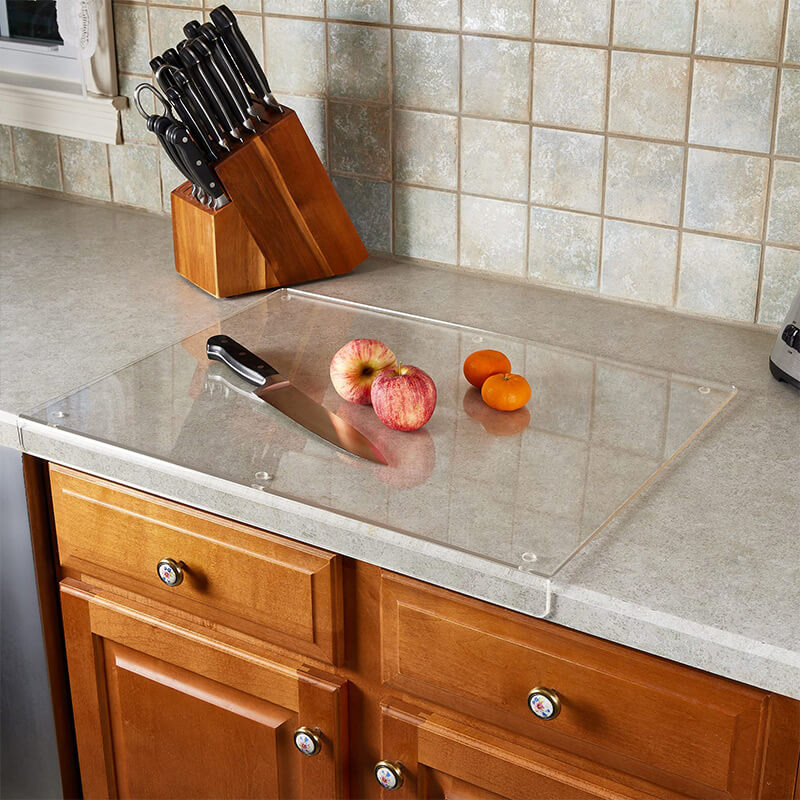 Acryl Snijplank Transparant Krasbestendig 40-60cm Keukenbescherming Hittebestendig Hygienisch