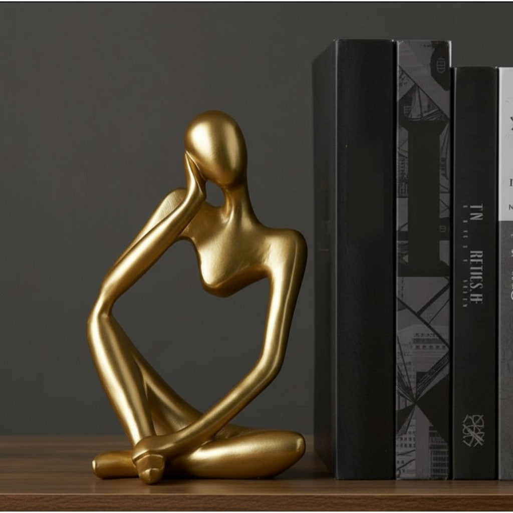 Geometrische Hondenbeeldje van IJzer - Minimalistisch Decoratief Sculptuur voor Bureau