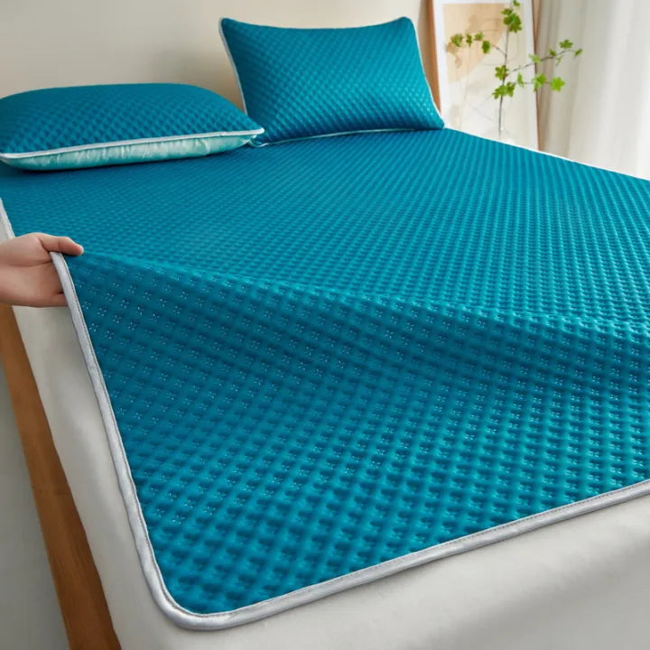 Opvouwbare Zomermat met Koelend Effect - Ademend Wafeldesign Slaapmat 200x220 cm voor Tweepersoonsbed