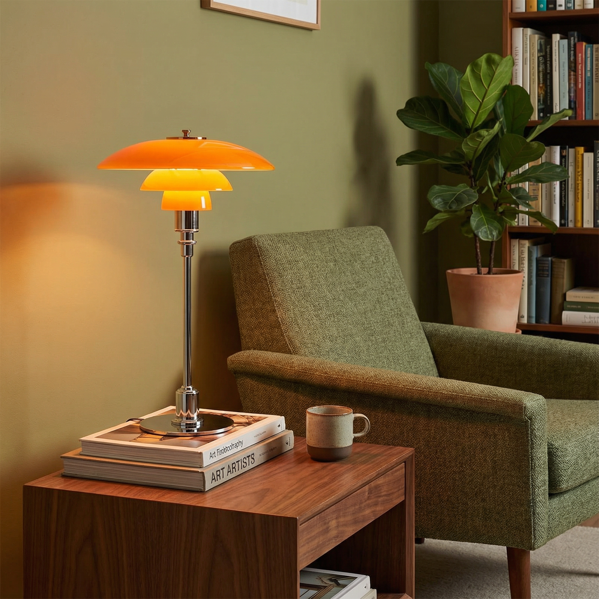 Minimalistische Tafellamp met Glazen Bol Dimbare LED Verlichting Sfeervolle Moderne Verlichting Slaapkamer Woonkamer