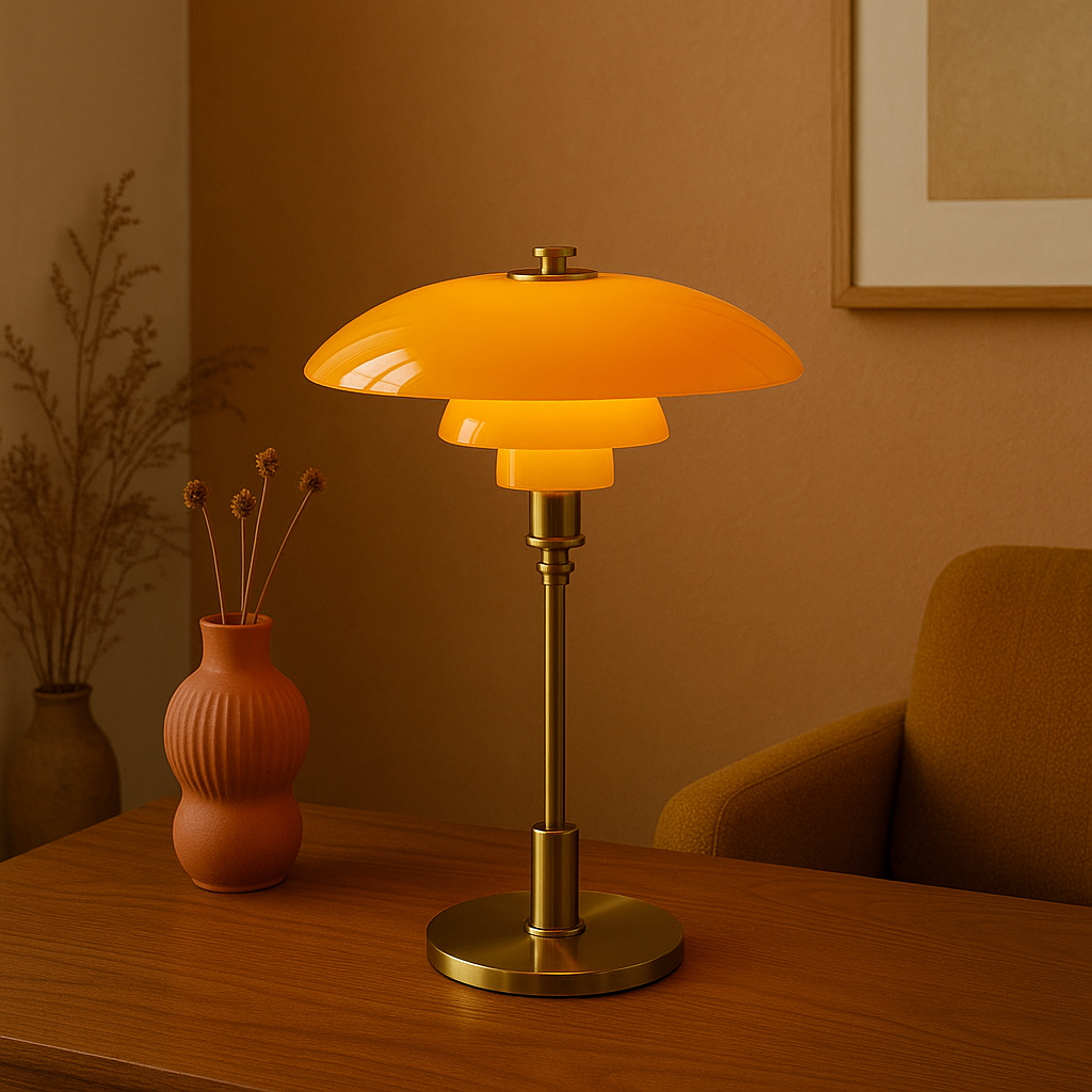 Minimalistische Tafellamp met Glazen Bol Dimbare LED Verlichting Sfeervolle Moderne Verlichting Slaapkamer Woonkamer