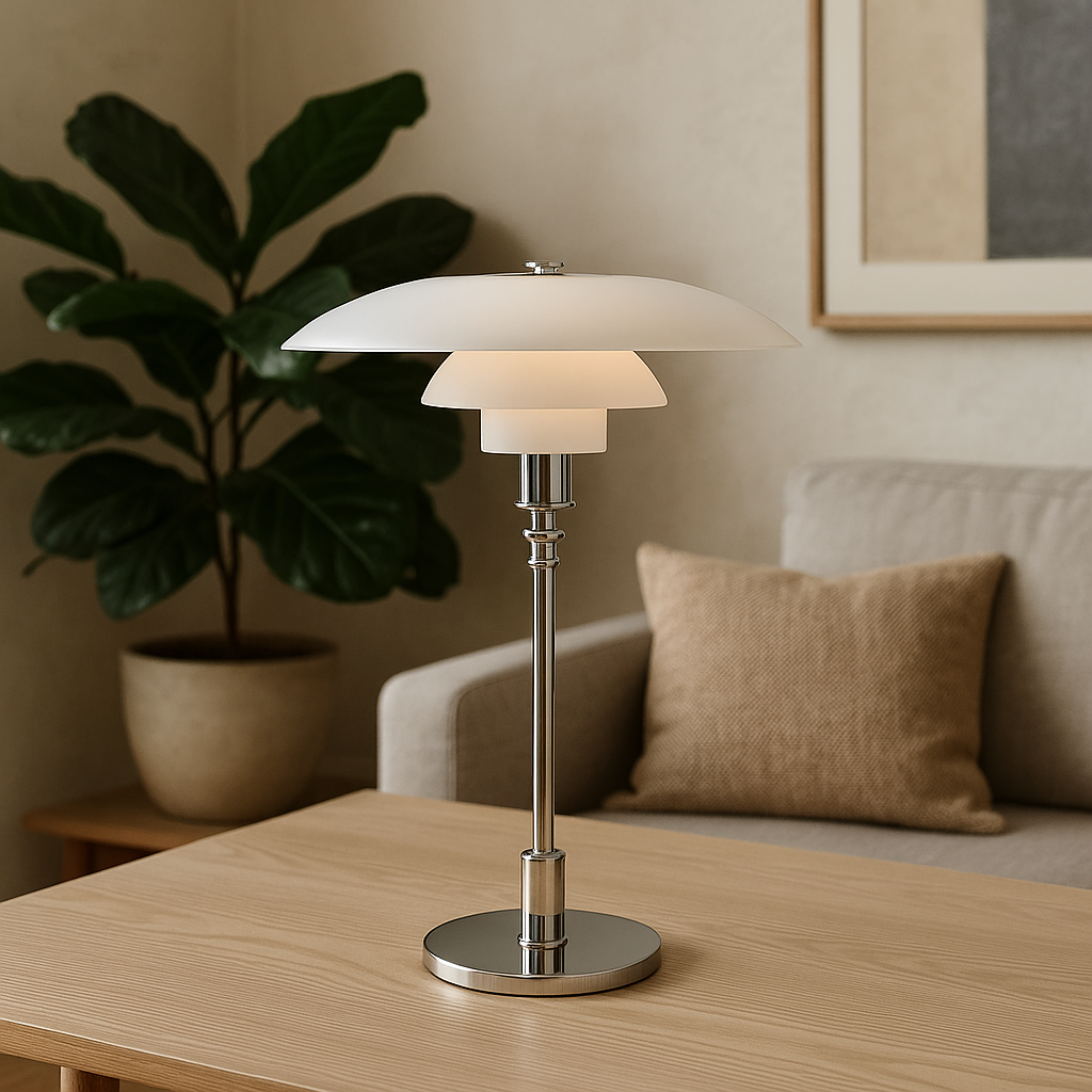 Minimalistische Tafellamp met Glazen Bol Dimbare LED Verlichting Sfeervolle Moderne Verlichting Slaapkamer Woonkamer