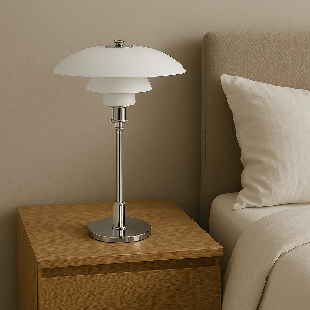 Minimalistische Tafellamp met Glazen Bol Dimbare LED Verlichting Sfeervolle Moderne Verlichting Slaapkamer Woonkamer