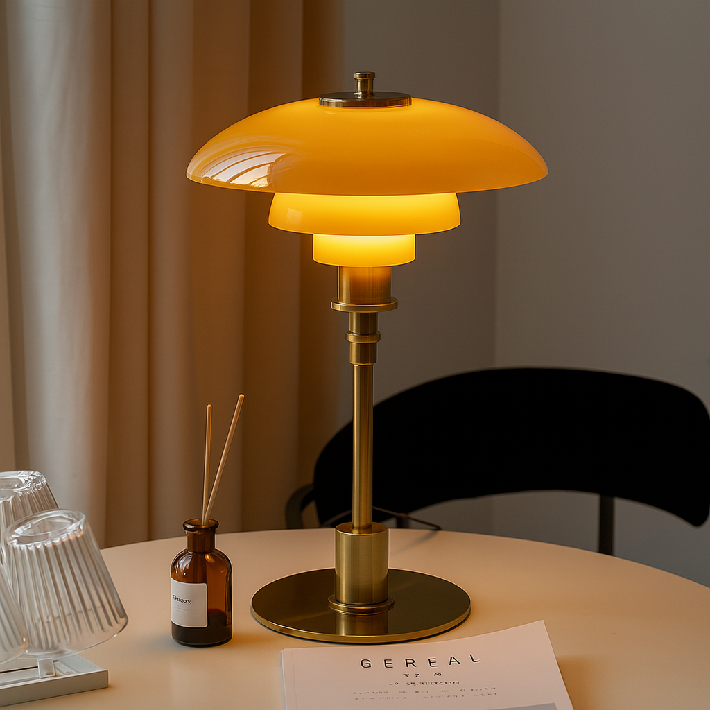 Minimalistische Tafellamp met Glazen Bol Dimbare LED Verlichting Sfeervolle Moderne Verlichting Slaapkamer Woonkamer