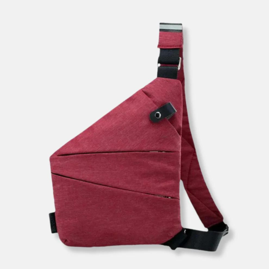 Crossbody Organizer Tas met Verborgen Ritsen - Veilige Reistas met RFID-Bescherming - Diefstalwerend en Waterafstotend