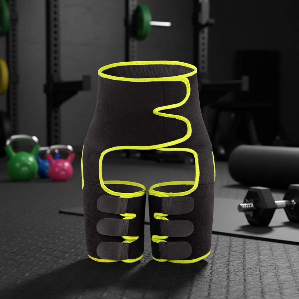 Heup en Dijbeen Ondersteuningsband - Pijnverlichting bij Beweging - Ademend Stretchmateriaal - Verstelbaar Compressieband voor Sport en Dagelijks Gebruik