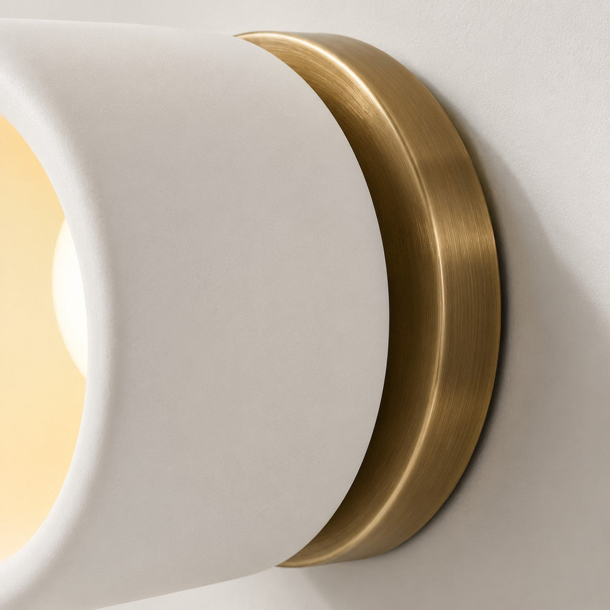 Keramische Ronde Wandlamp Wit Minimalistisch Flush Mount Verlichting voor Hal en Gang
