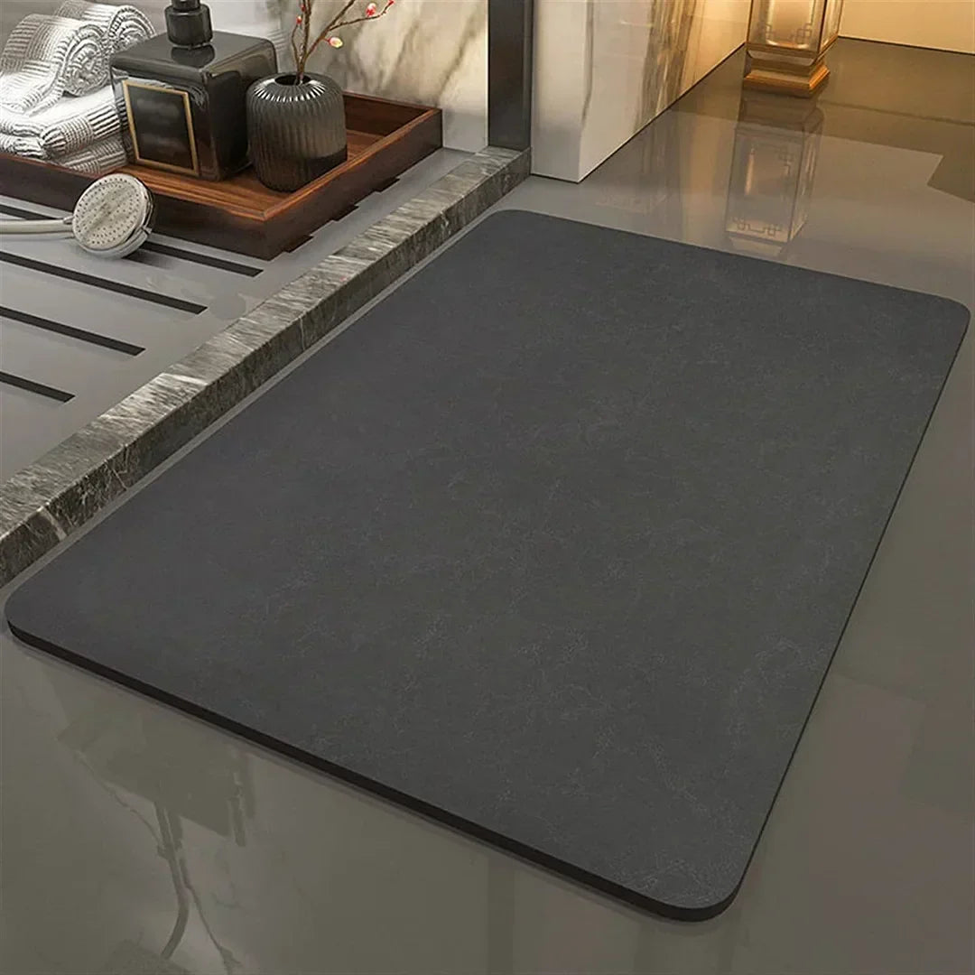 Diatomeeënaarde Badmat Sneldrogend Antislip Absorberend Duurzaam Voetmatje Badkamer Natuurlijk Steenmat