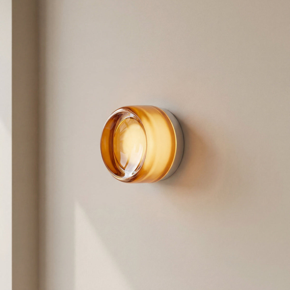 Ronde Wandlamp LED Dimbaar Sfeerverlichting Slaapkamer Gang Woonkamer Metaal Glas Modern Minimalistisch