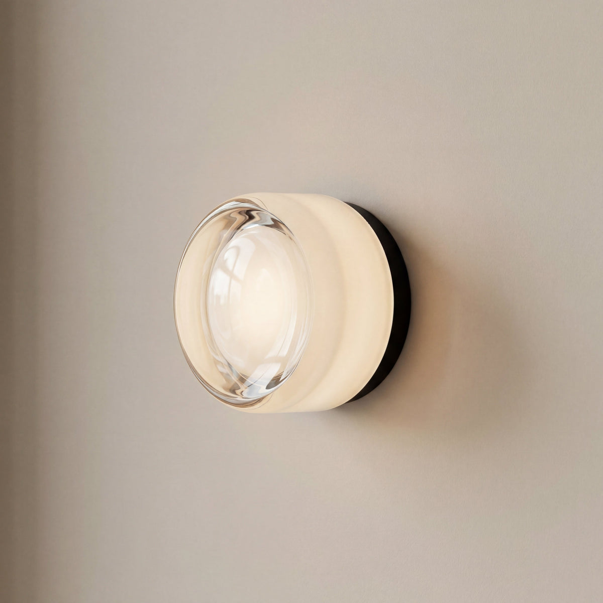 Ronde Wandlamp LED Dimbaar Sfeerverlichting Slaapkamer Gang Woonkamer Metaal Glas Modern Minimalistisch