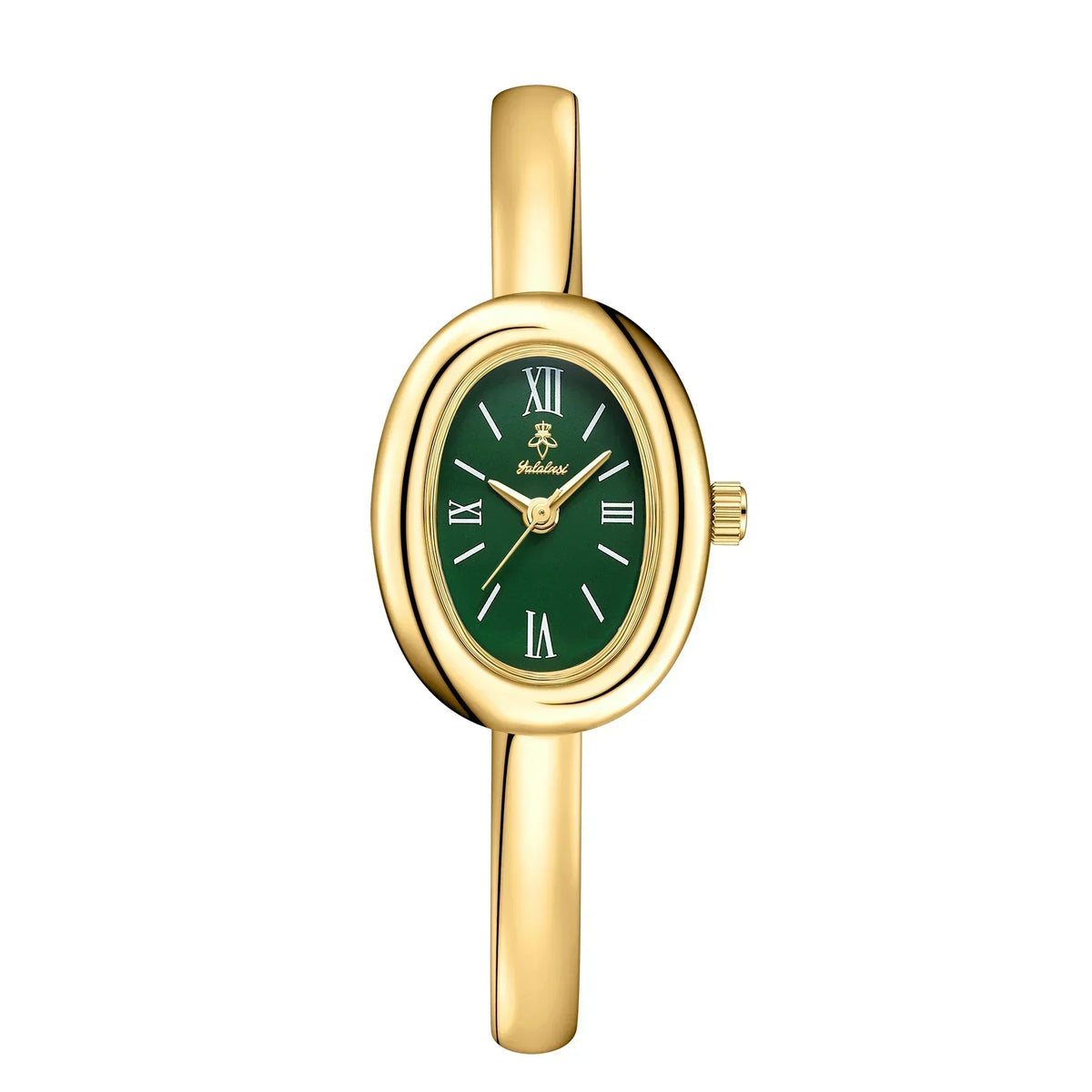 Ovale Armband Horloge - Modern & Klassiek Dameshorloge met Luxe Gouden Uitstraling