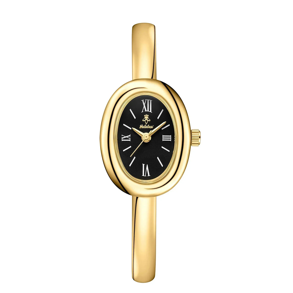 Ovale Armband Horloge - Modern & Klassiek Dameshorloge met Luxe Gouden Uitstraling