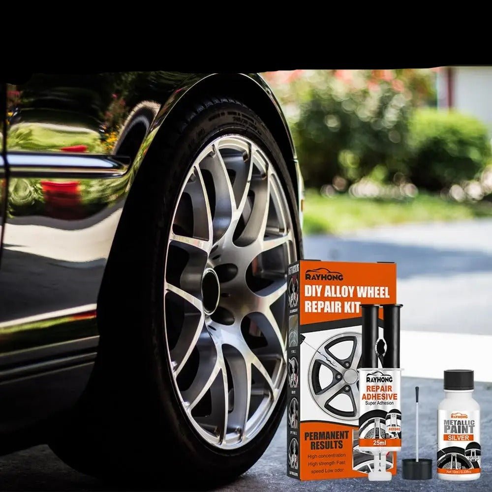 Velgenreparatieset voor Lichtmetalen Velgen Krassen Schade Herstellen Zelf Repareren Auto Velgonderhoud Accessoires