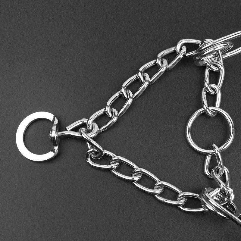 Verstelbare Trainingsband Hond met Gummi Punten Metalen Schakels Medium tot Groot Gedragstraining Opvoeding