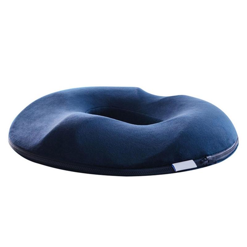 Memory Foam Zitkussen in Donutvorm - Verlichting voor Stuitbeen en Aambeien - Ergonomisch Zitcomfort
