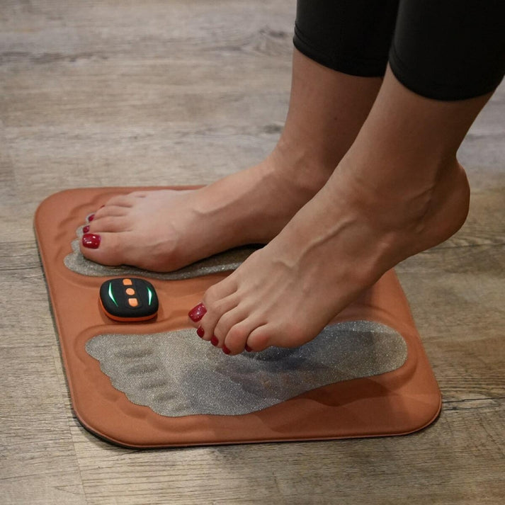 Voetmassagemat met Elektrische Stimulatie Kopervezel voor Thuis Ontspanning Vermoeide Voeten Wellness