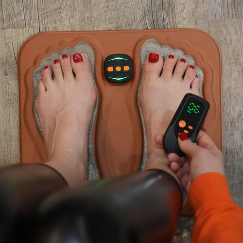 Voetmassagemat met Elektrische Stimulatie Kopervezel voor Thuis Ontspanning Vermoeide Voeten Wellness